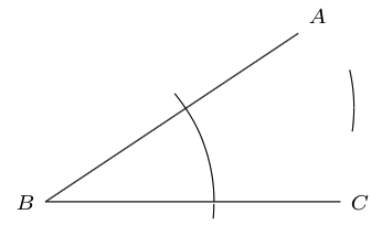 Angle bisector & construction steps